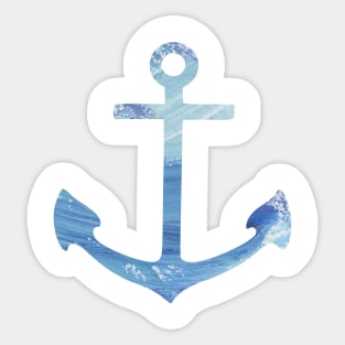 BLUE PAINT ANCHOR Sticker